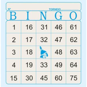 Bloco para Bingo Azul 120X108MM 100F Jornal - Imagem 3