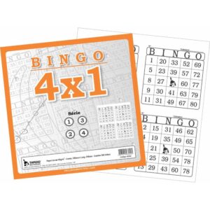 Bloco para Bingo Bingao Jornal 4X1 100 Folhas - Imagem 1