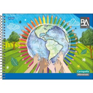 Caderno Desenho Milimetrado Basic Art Cd 96FLS. - Imagem 1