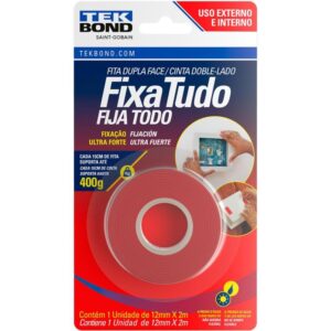 Fita Dupla Face Fixa Tudo Acr.uso EXTE.12MMX2M - Imagem 1