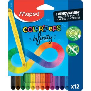 Lapis de Cor Redondo Color Peps Infinity 12 Cores - Imagem 1