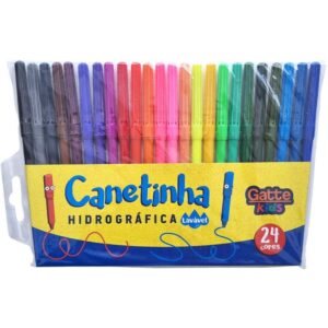 Caneta Hidrografica Hidrocor Kids 24 Cores - Imagem 1