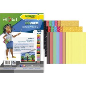 Bloco para Educacao Artistica Textura 2 DEC.180G.36F 23X32CM - Imagem 1