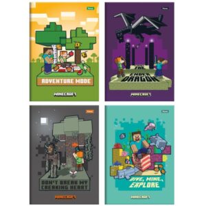 Caderno Brochurao Capa Dura Minecraft 80FLS. - Imagem 1