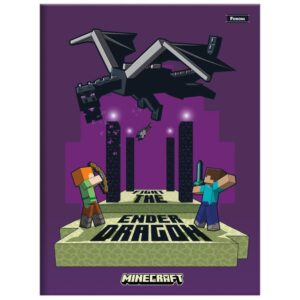 Caderno Brochurao Capa Dura Minecraft 80FLS. - Imagem 3