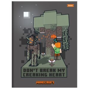 Caderno Brochurao Capa Dura Minecraft 80FLS. - Imagem 4
