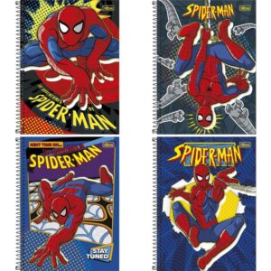 Caderno 01X1 Capa Dura Spider-Man 80FLS. Fit - Imagem 1