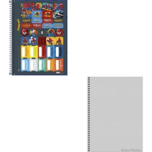 Caderno 01X1 Capa Dura Spider-Man 80FLS. Fit - Imagem 2