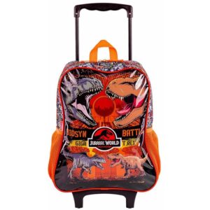 Mochila Infantil com Rodinha Jurassic World Battle G 44CM - Imagem 1