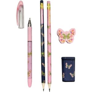 Kit Escolar Love Borboletas 5 Peças - Imagem 2