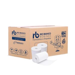 Bobina Termica 80MMX30M Branca 44G S/Tubete - Imagem 2