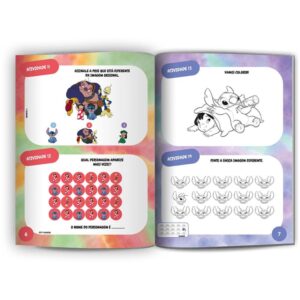 Livro Infantil Colorir 100 Atividades Stitch - Imagem 3