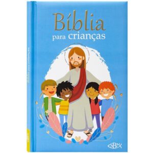 Livro Infantil Ilustrado Biblia Infantil Cd Azul 112PG - Imagem 1