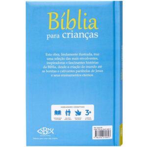 Livro Infantil Ilustrado Biblia Infantil Cd Azul 112PG - Imagem 3