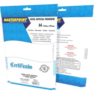 Etiqueta A4 Auto Adesivo Ink/Laser 70G. - Imagem 1