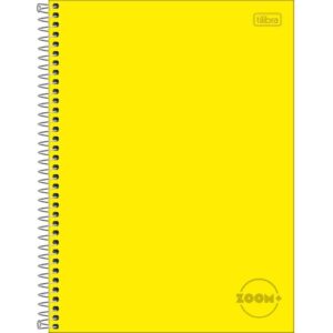 Caderno 01X1 Capa Dura Zoom+ 96FLS. Amarelo - Imagem 1