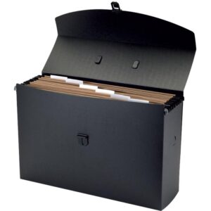 Maleta Plastica com Alca C/06 Pasta Suspen. em PP Black - Imagem 2