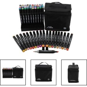 Marcador Artistico Art Marker 60 Cores C/Bolsa - Imagem 2