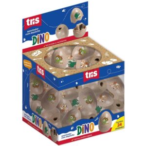 Apontador com Deposito Decor. Tris Dino 3 Cores - Imagem 2