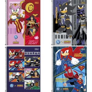 Caderno 01X1 Capa Dura Sonic DC 80FLS. - Imagem 1