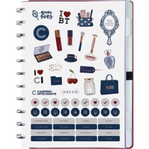 Caderno Inteligente Grande Bruna Tavares Cherry 80FLS. - Imagem 3