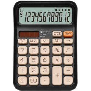 Calculadora de Mesa 12 Dig. Pt Solar/Bateria PC317 - Imagem 1