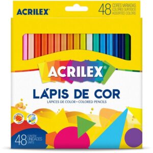 Lapis de Cor Sextavado 48 Cores - Imagem 1