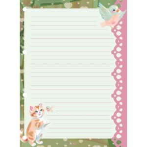 Papel de Carta Decorado Sweet Dreams Bloco 75G - Imagem 4