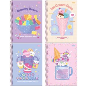 Caderno 01X1 Capa Dura Sugar Rush 80FLS. - Imagem 1