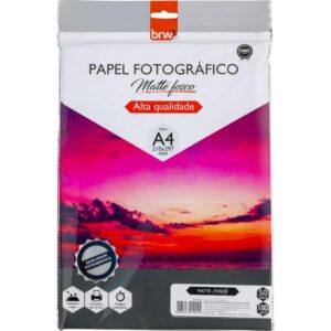 Papel Fotografico Inkjet A4 Matte Fosco 180G. - Imagem 1