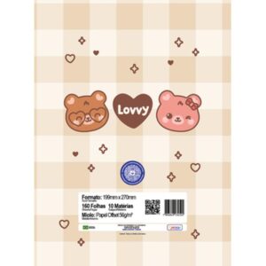 Caderno 10X1 Capa Dura Lovvy 160FLS. - Imagem 11