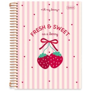 Caderno 01X1 Capa Dura Oh My Berry 80FLS. - Imagem 5