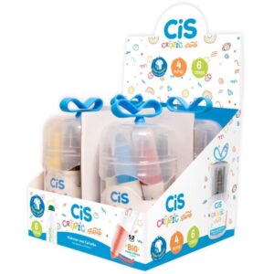 Caneta Hidrografica Cis Criatic Stamp 6 Cores - Imagem 1