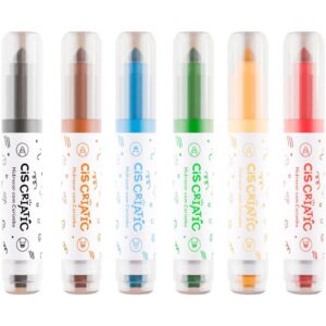 Caneta Hidrografica Cis Criatic Stamp 6 Cores - Imagem 2