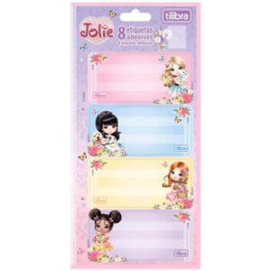 Etiqueta Escolar Decorada Jolie C/8ETIQ. 100X208MM - Imagem 1