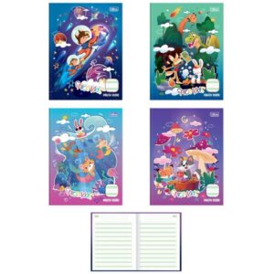 Caderno Caligrafia Capa Dura Spice Kids 40F Pauta Verde - Imagem 1