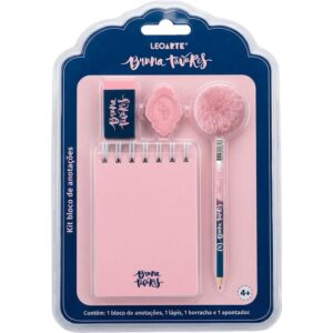 Kit Escolar Bruna Tavares Bloco 80FLS+3PCS - Imagem 1