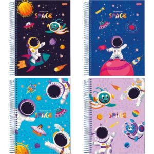 Caderno 01X1 Capa Dura Galaxy Club Space 80FLS. I.a - Imagem 1
