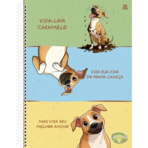 Caderno 10X1 Capa Dura Caramelo 160FLS - Imagem 4