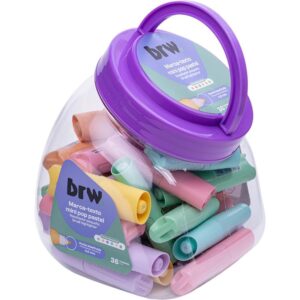 Caneta Marca Texto Pop Mini Pastel 6 Cores - Imagem 1