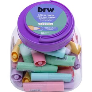 Caneta Marca Texto Pop Mini Pastel 6 Cores - Imagem 9