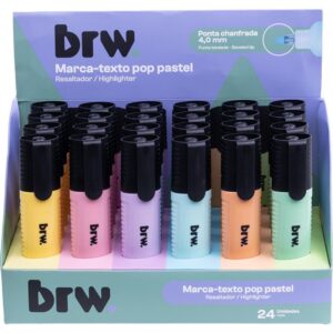 Caneta Marca Texto Pop Pastel 6 Cores - Imagem 1